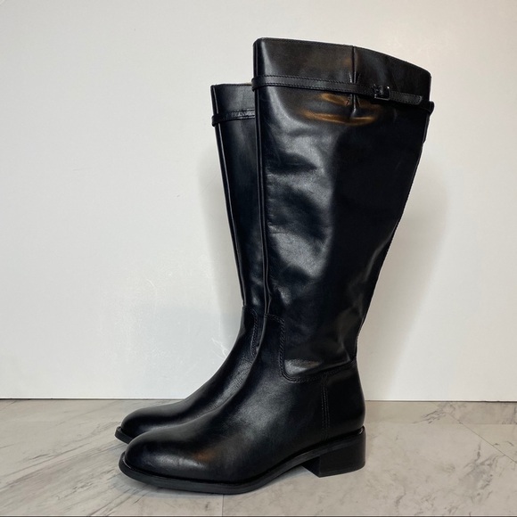 Franco Sarto Belaire Wide Calf Leather Riding Boot 6M - Picture 14 of 14